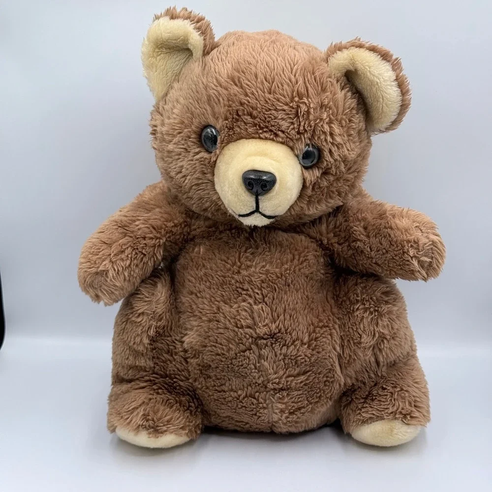 Vintage 1979 Daekor Pot Belly Bear 16 Plush Brown Stuffed Animal Hudson Brands